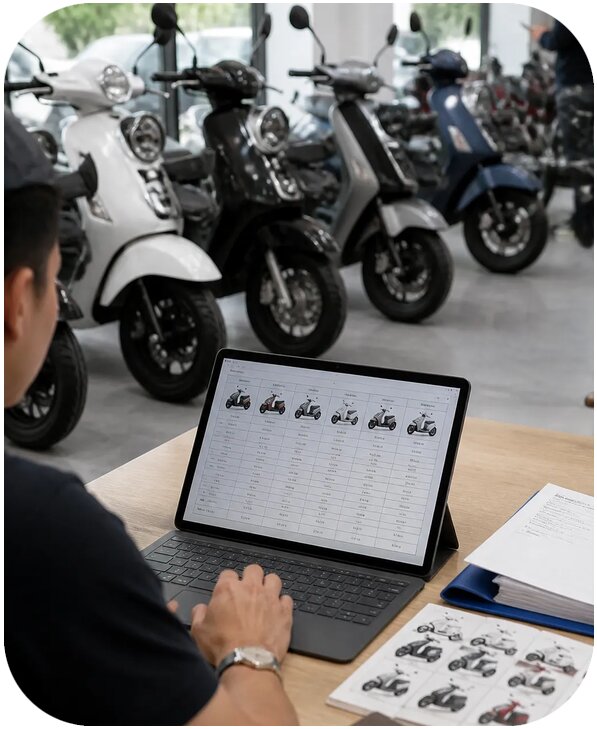 Поиск поставщиков скутеров и мопедов в Китае от 26673 р. | Фиалан-Слв